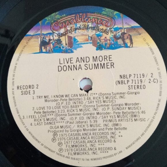 Live & More Donna Summer Double Length Vinyl Record Album Set Casablanca Records - Picture 6 of 12
